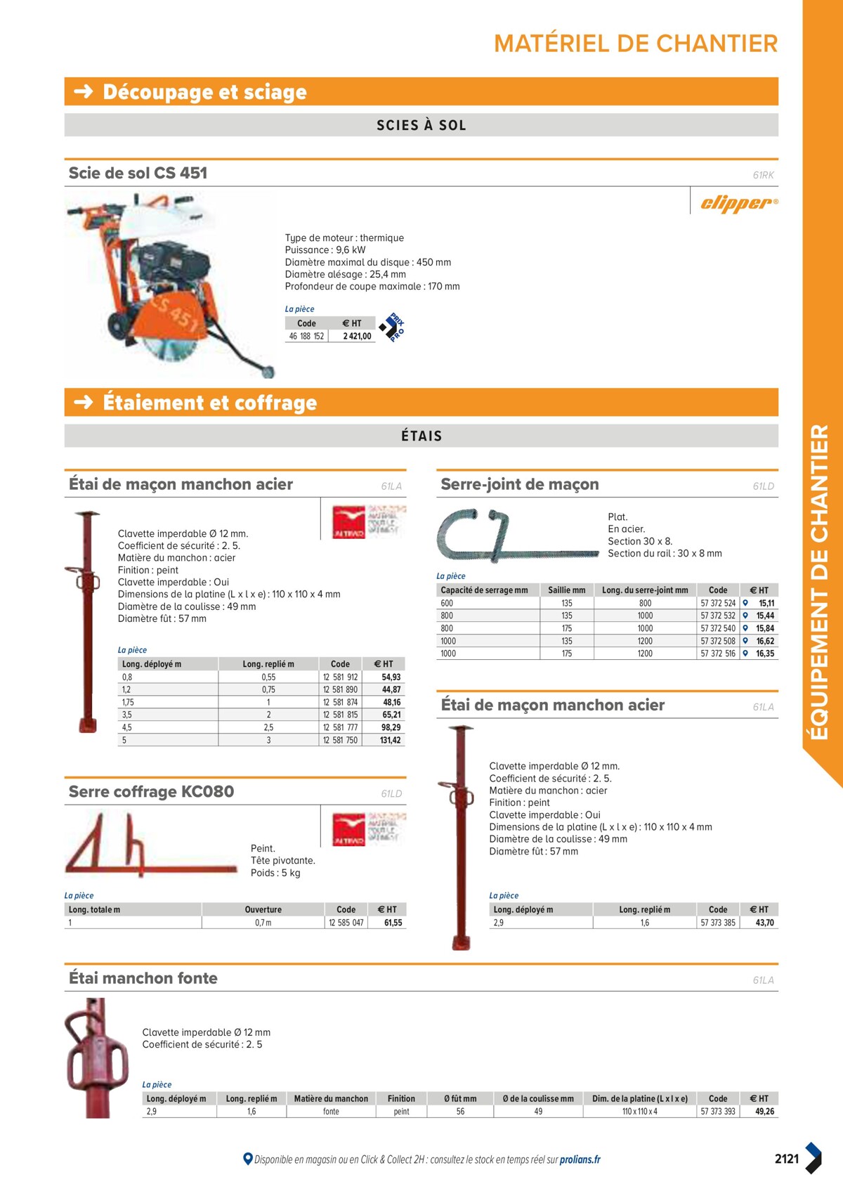 Catalogue PRO&DISPO L'OFFRE 100% STOCK DE PROLIANS, page 02123