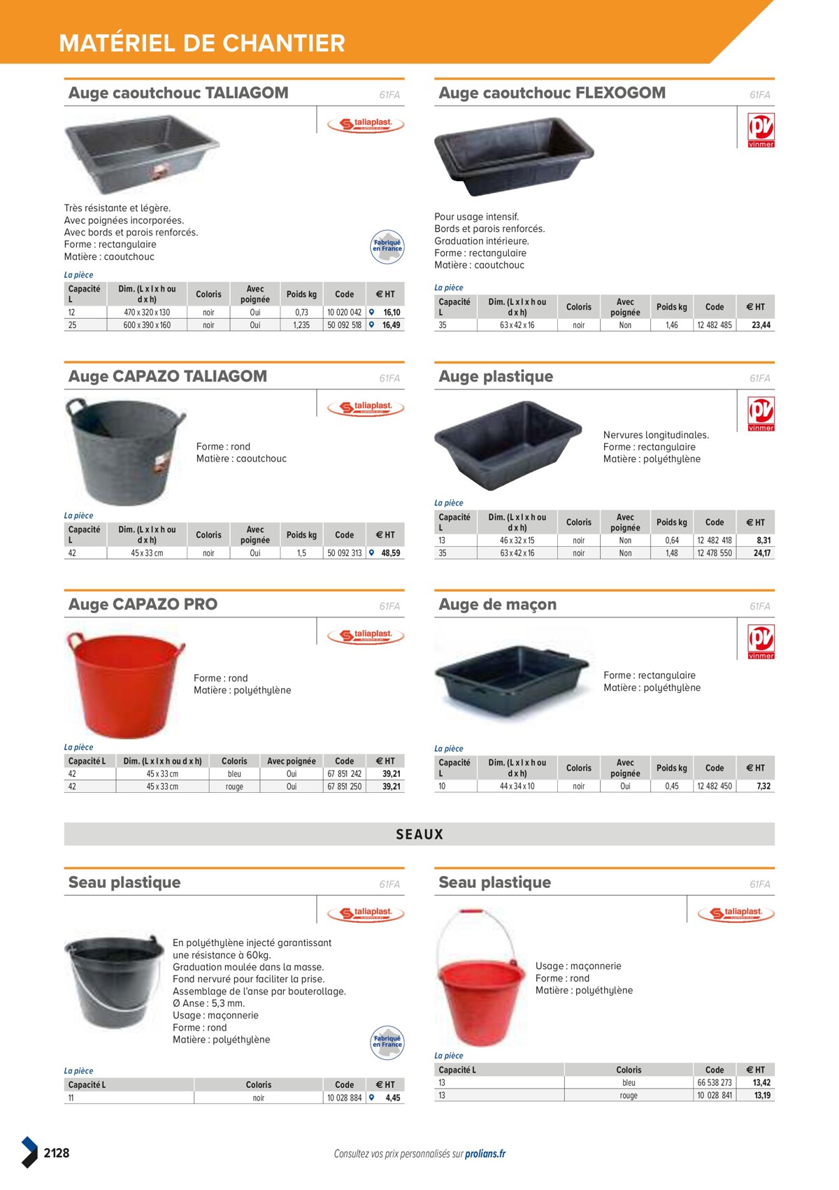 Catalogue PRO&DISPO L'OFFRE 100% STOCK DE PROLIANS, page 02130