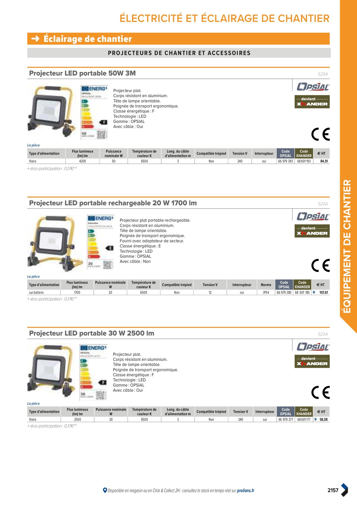 Catalogue PRO&DISPO L'OFFRE 100% STOCK DE PROLIANS, page 02159