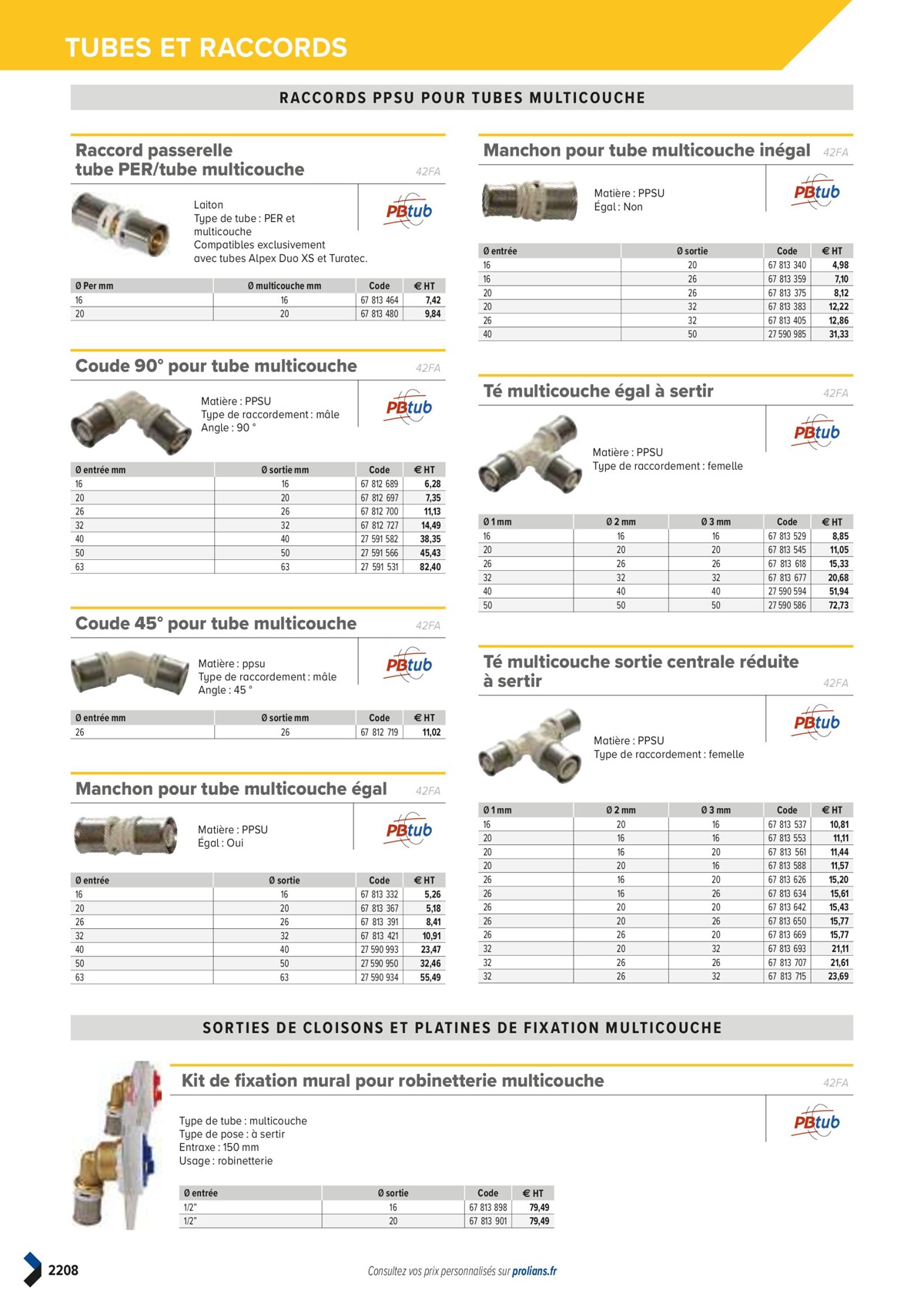 Catalogue PRO&DISPO L'OFFRE 100% STOCK DE PROLIANS, page 02210