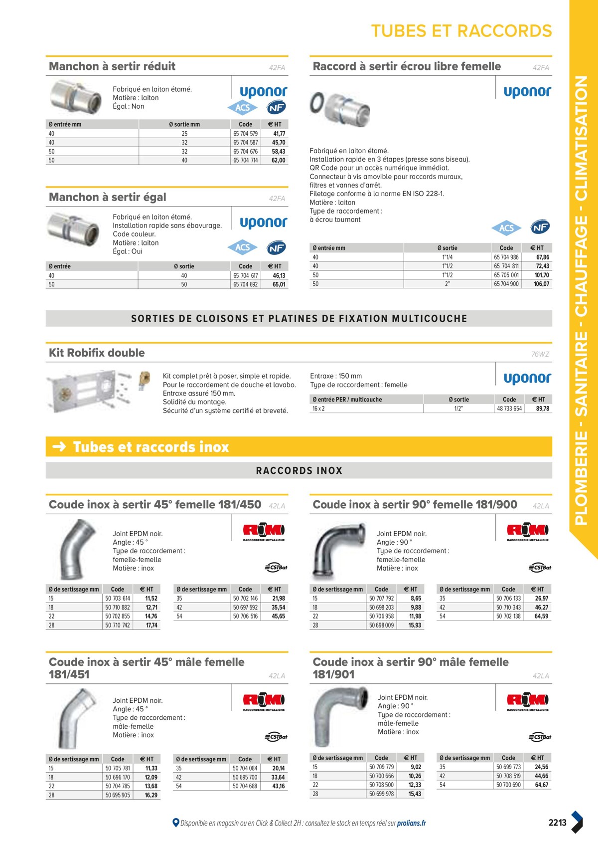 Catalogue PRO&DISPO L'OFFRE 100% STOCK DE PROLIANS, page 02215