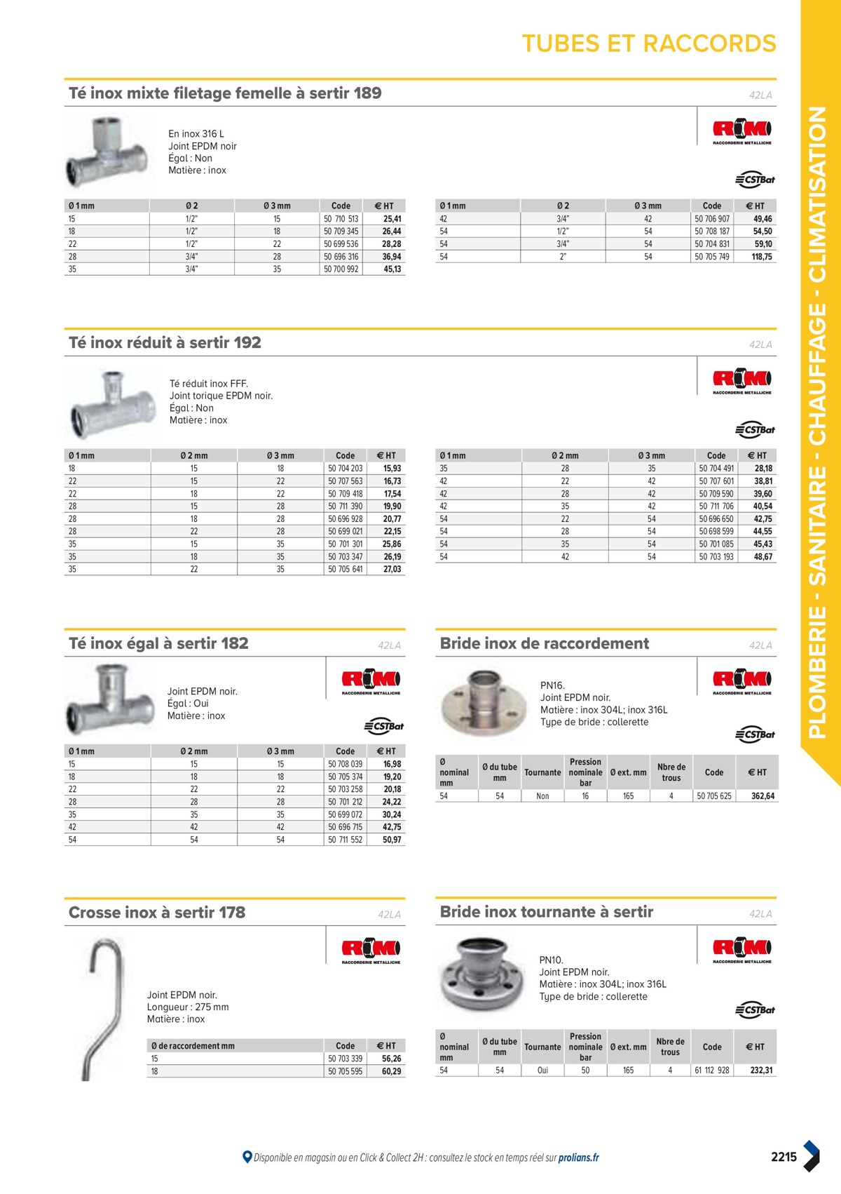 Catalogue PRO&DISPO L'OFFRE 100% STOCK DE PROLIANS, page 02217