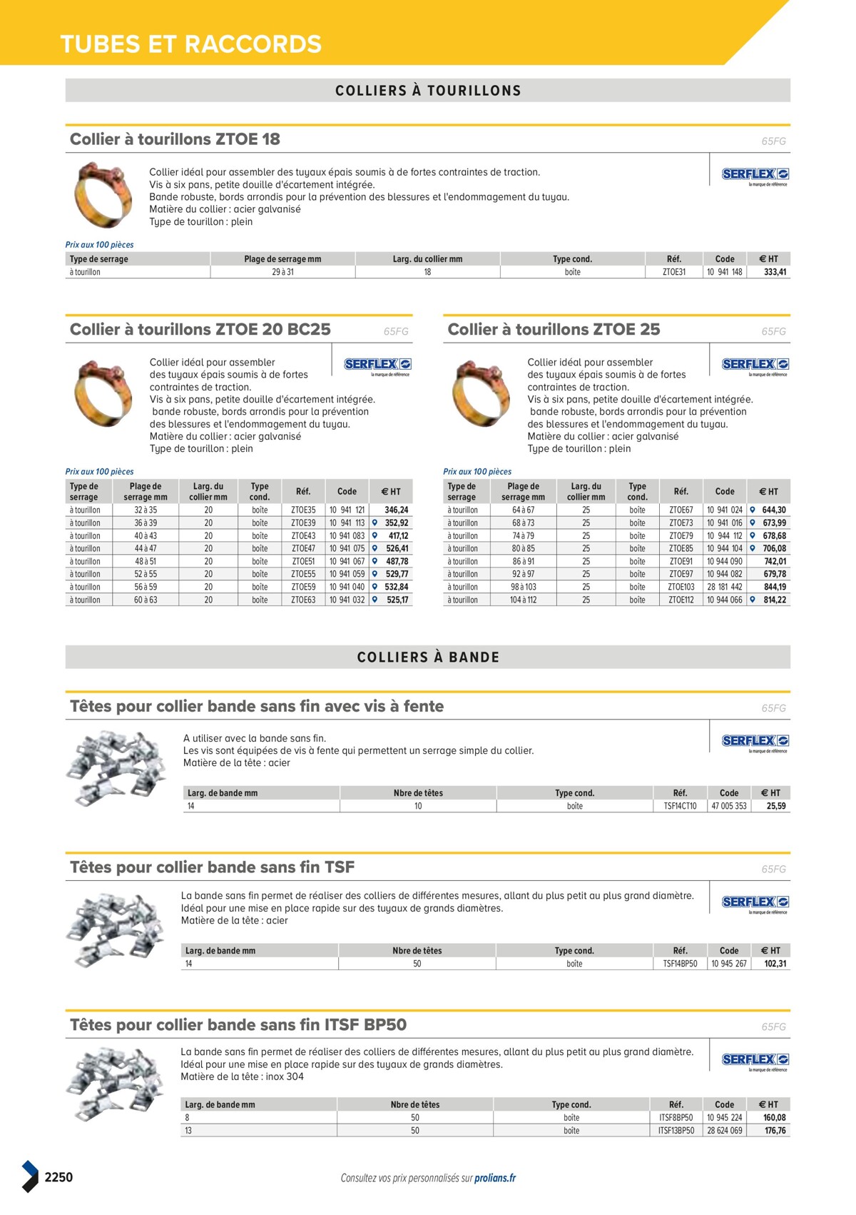 Catalogue PRO&DISPO L'OFFRE 100% STOCK DE PROLIANS, page 02252