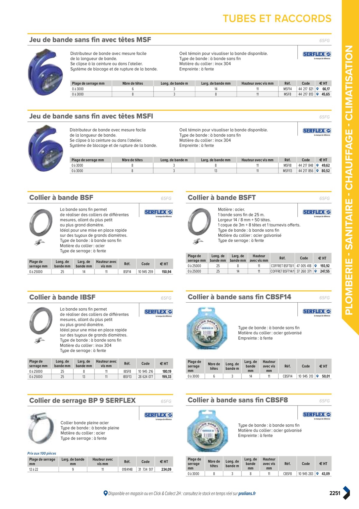 Catalogue PRO&DISPO L'OFFRE 100% STOCK DE PROLIANS, page 02253