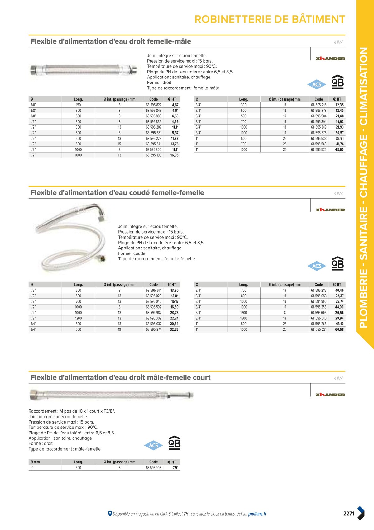 Catalogue PRO&DISPO L'OFFRE 100% STOCK DE PROLIANS, page 02273