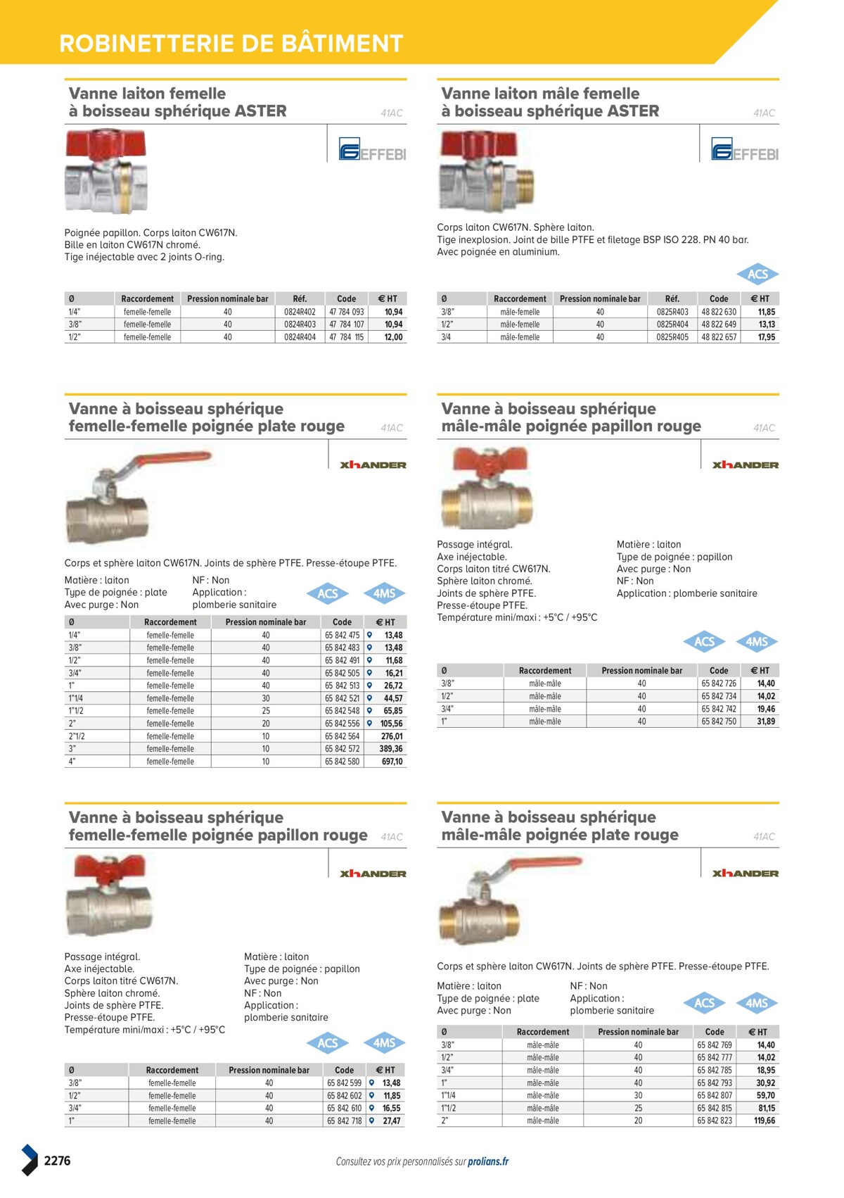 Catalogue PRO&DISPO L'OFFRE 100% STOCK DE PROLIANS, page 02278