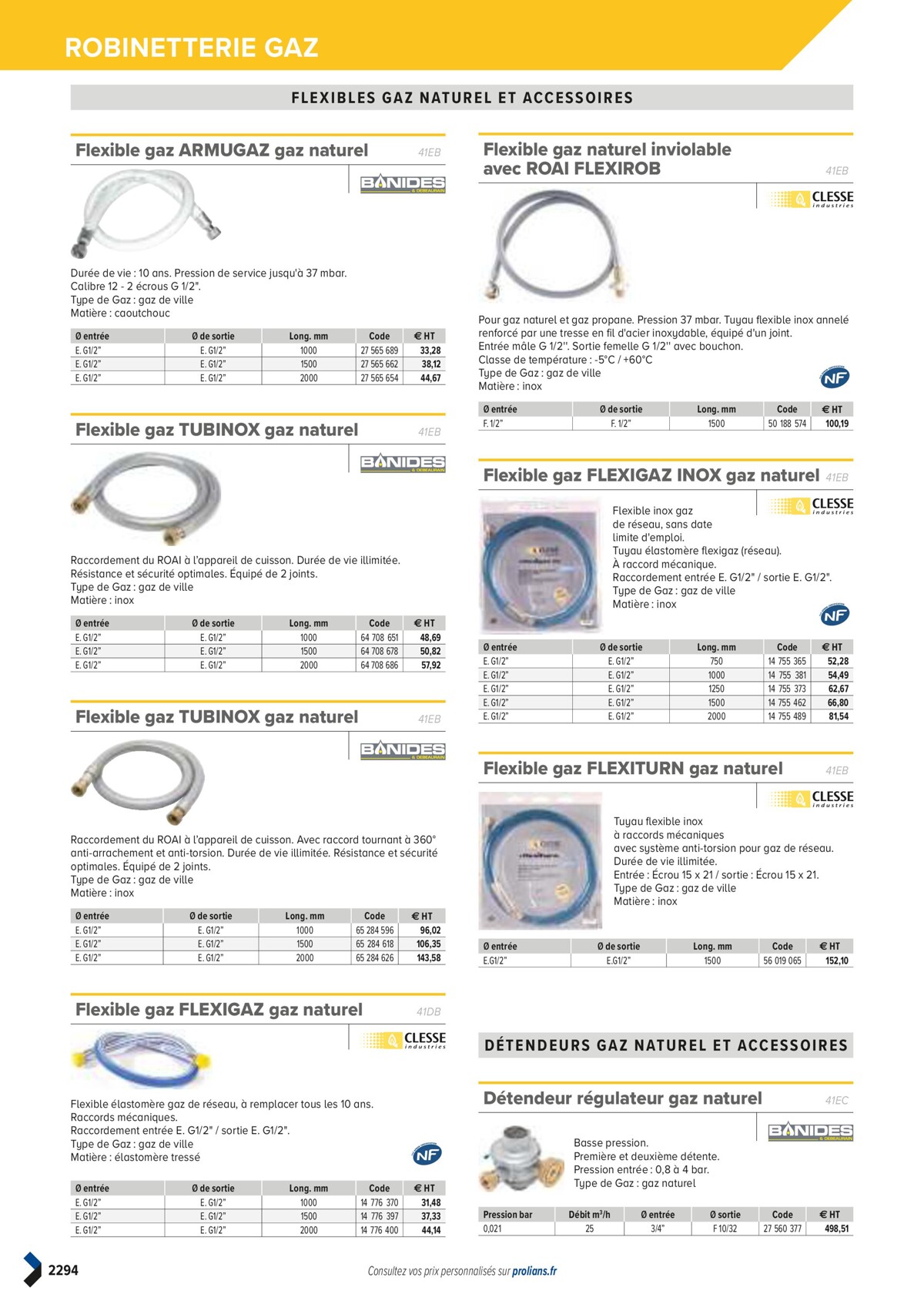 Catalogue PRO&DISPO L'OFFRE 100% STOCK DE PROLIANS, page 02296