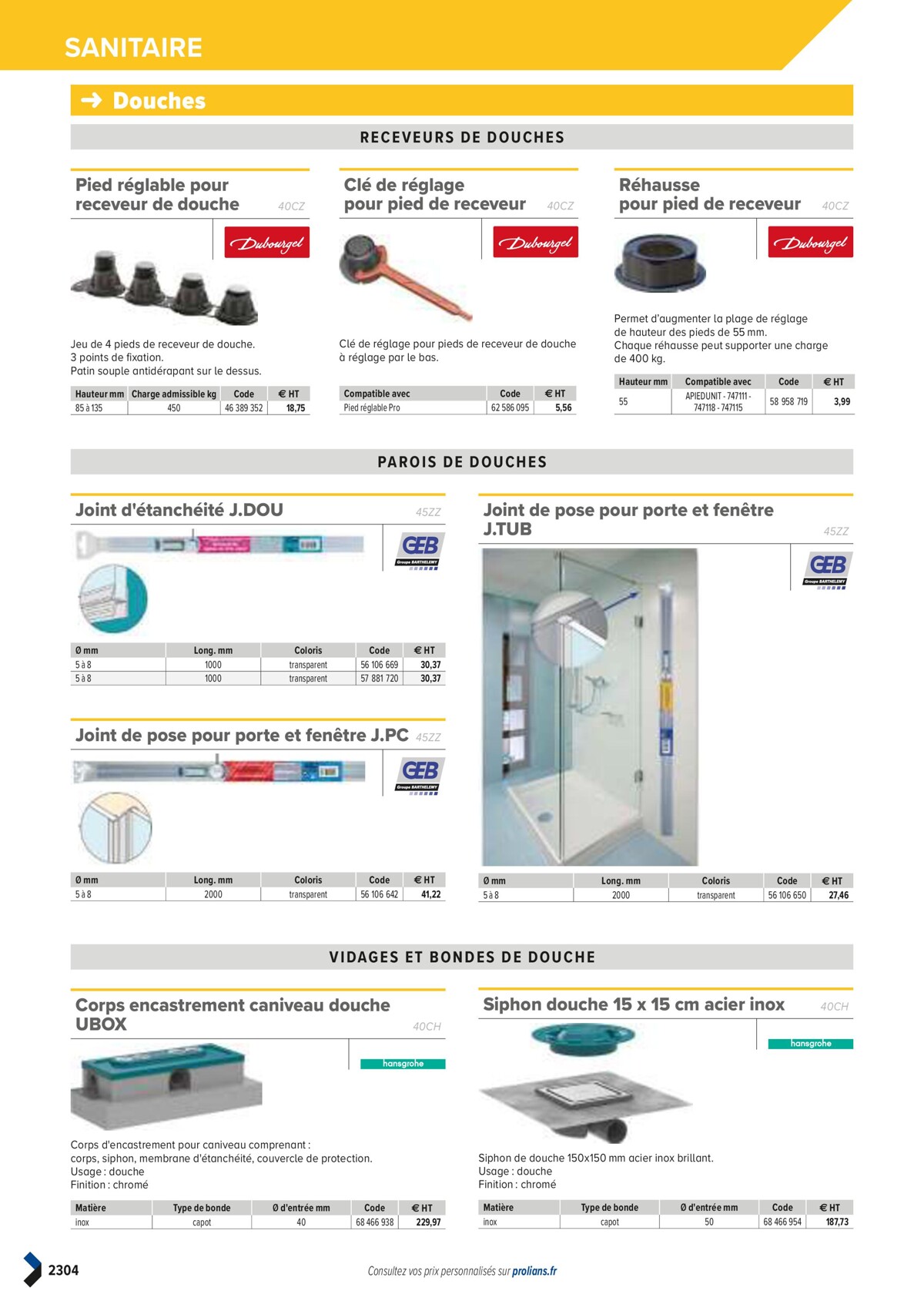 Catalogue PRO&DISPO L'OFFRE 100% STOCK DE PROLIANS, page 02306