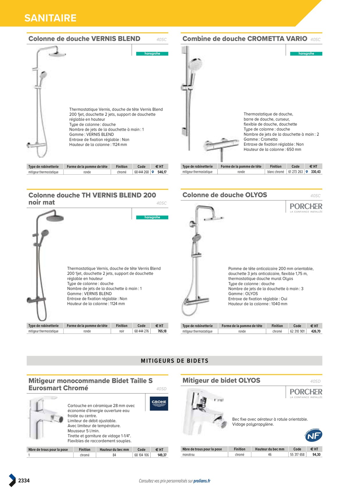 Catalogue PRO&DISPO L'OFFRE 100% STOCK DE PROLIANS, page 02336