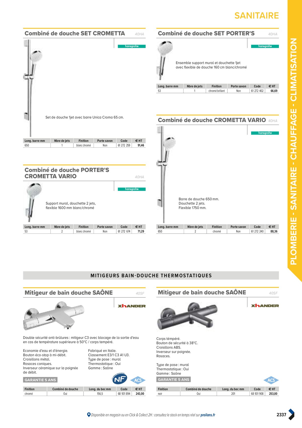 Catalogue PRO&DISPO L'OFFRE 100% STOCK DE PROLIANS, page 02339