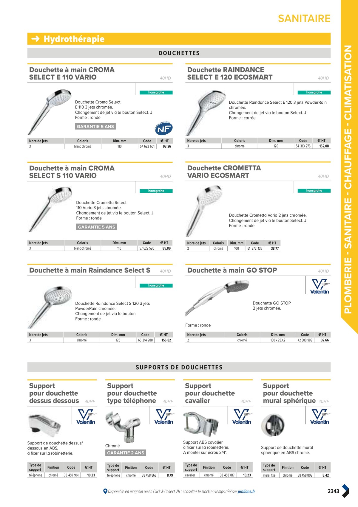 Catalogue PRO&DISPO L'OFFRE 100% STOCK DE PROLIANS, page 02345