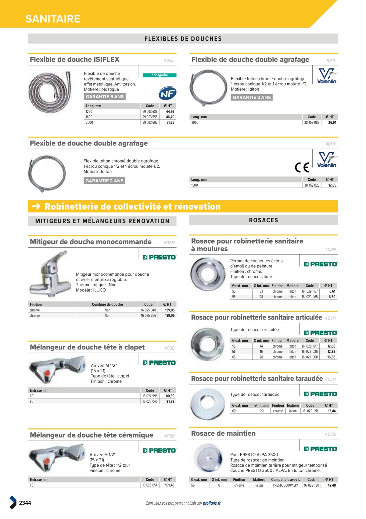 Catalogue PRO&DISPO L'OFFRE 100% STOCK DE PROLIANS, page 02346