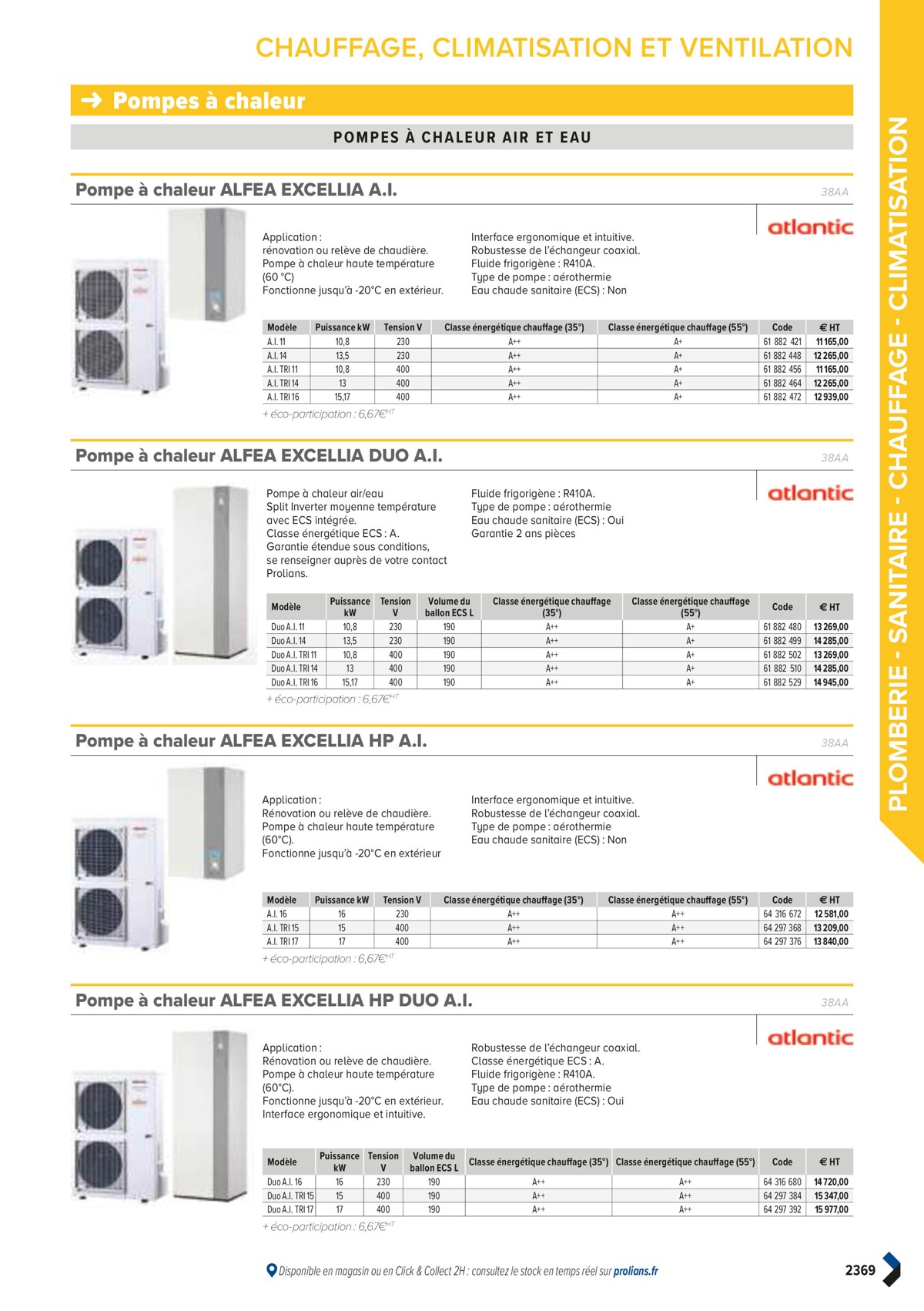 Catalogue PRO&DISPO L'OFFRE 100% STOCK DE PROLIANS, page 02371