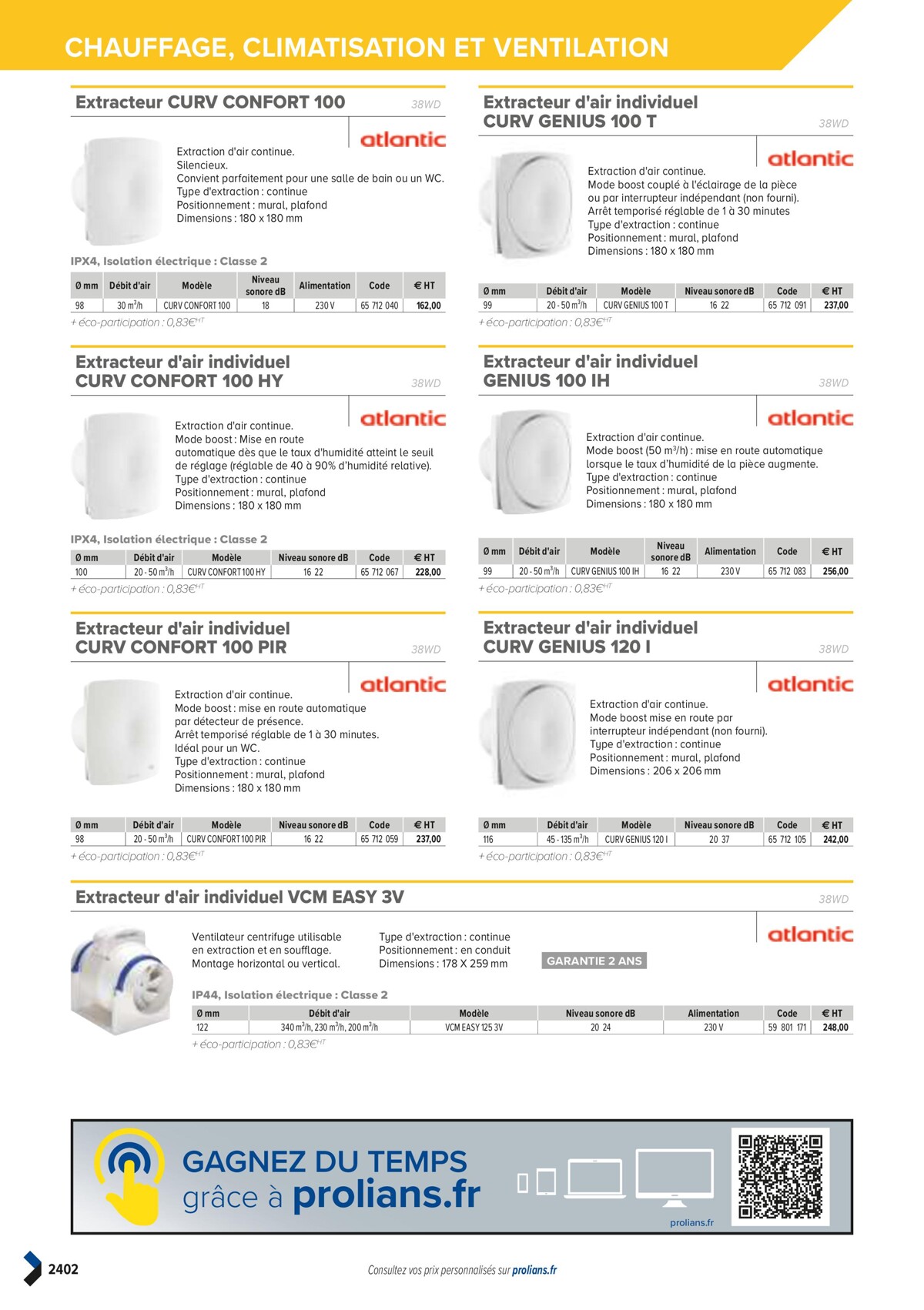 Catalogue PRO&DISPO L'OFFRE 100% STOCK DE PROLIANS, page 02404