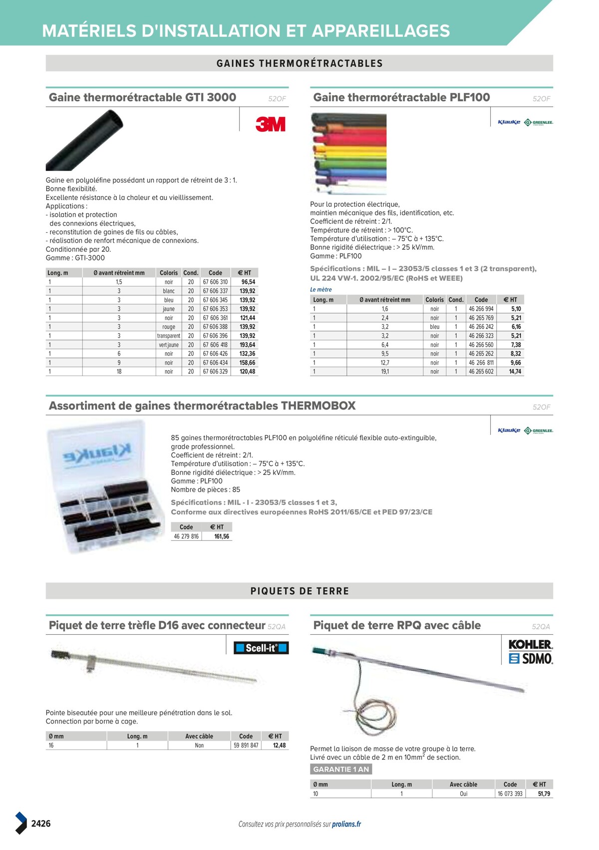 Catalogue PRO&DISPO L'OFFRE 100% STOCK DE PROLIANS, page 02428