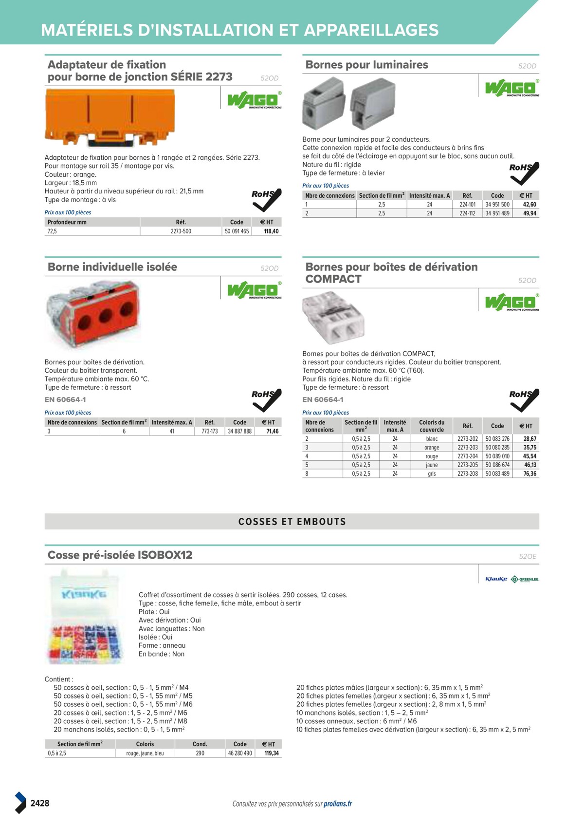 Catalogue PRO&DISPO L'OFFRE 100% STOCK DE PROLIANS, page 02430