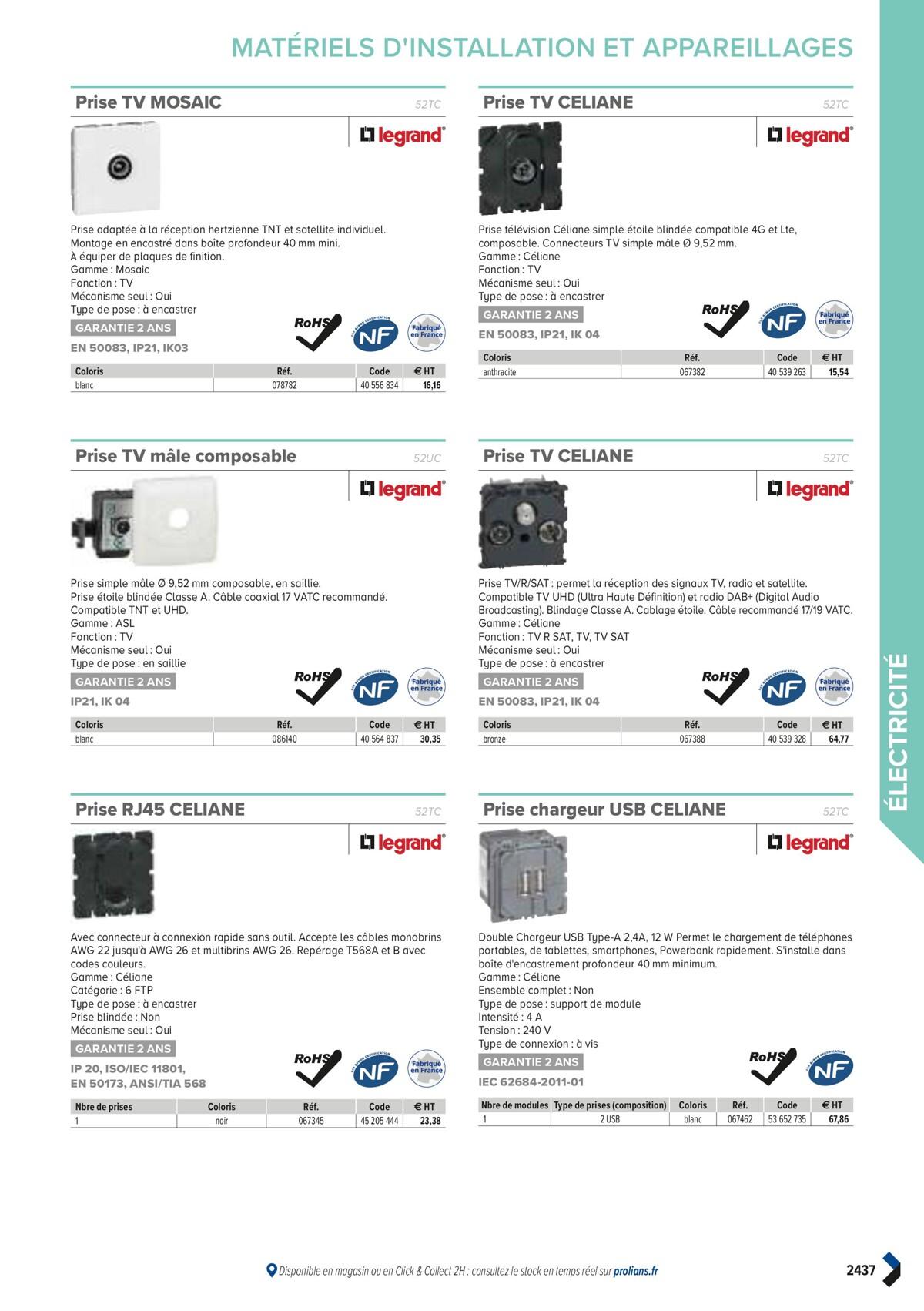 Catalogue PRO&DISPO L'OFFRE 100% STOCK DE PROLIANS, page 02439