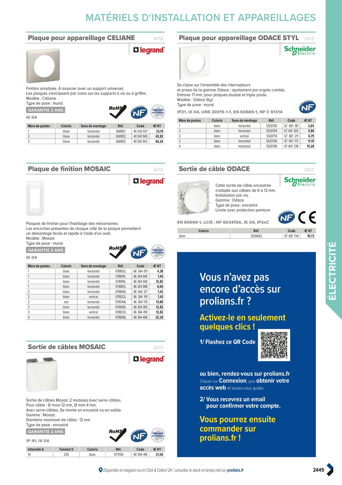 Catalogue PRO&DISPO L'OFFRE 100% STOCK DE PROLIANS, page 02451