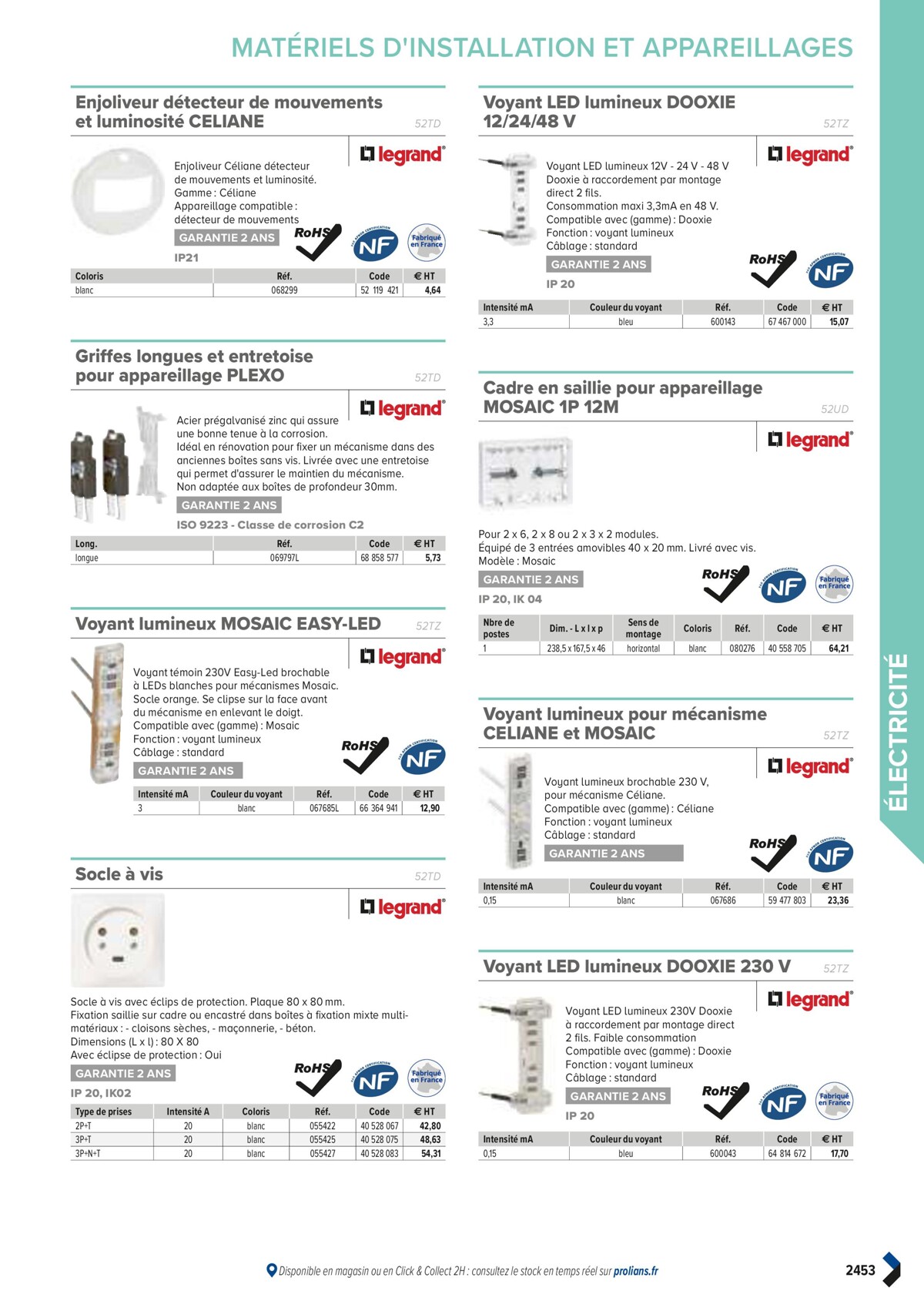 Catalogue PRO&DISPO L'OFFRE 100% STOCK DE PROLIANS, page 02455