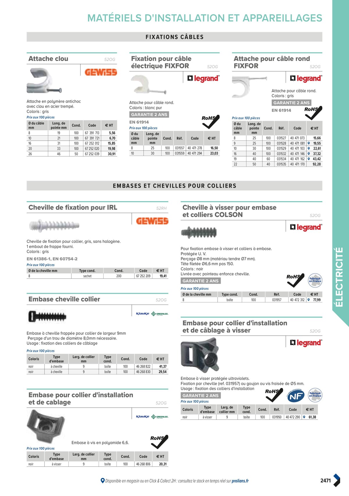 Catalogue PRO&DISPO L'OFFRE 100% STOCK DE PROLIANS, page 02473