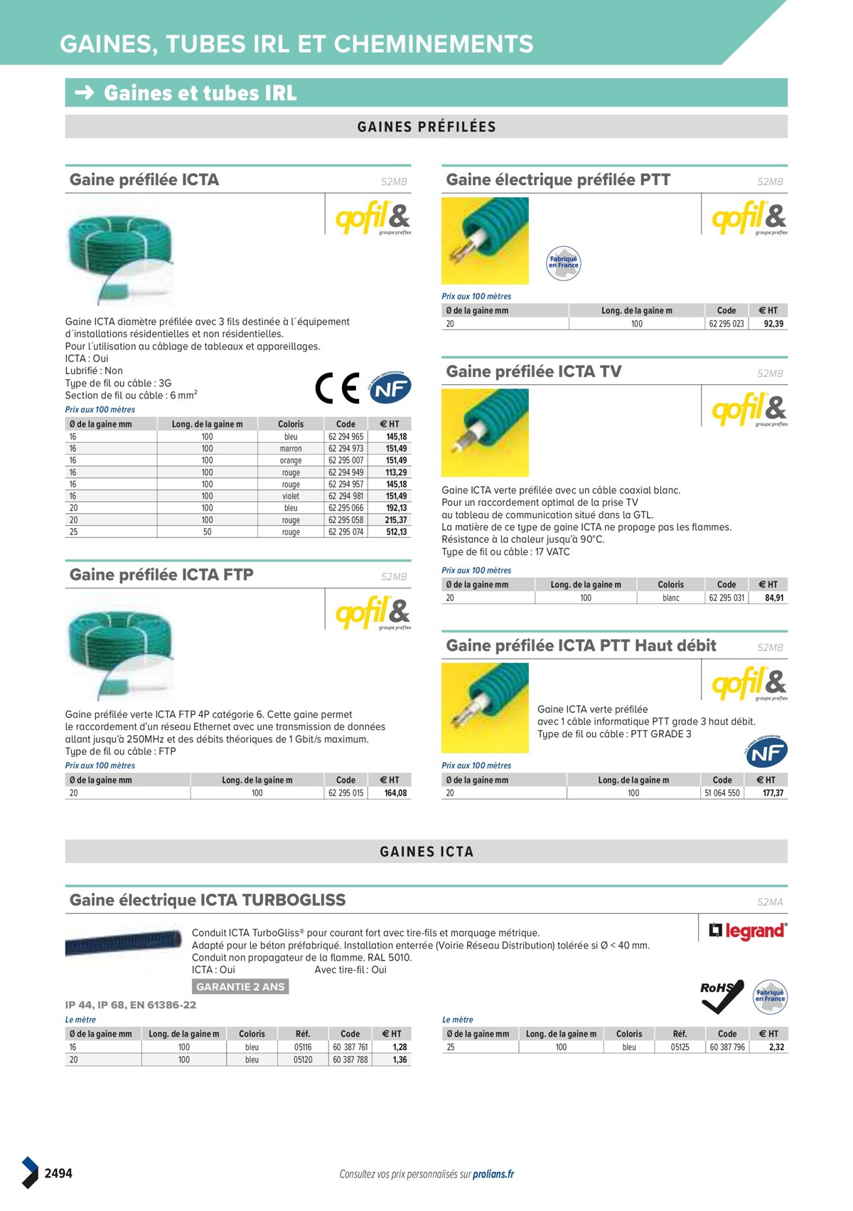 Catalogue PRO&DISPO L'OFFRE 100% STOCK DE PROLIANS, page 02496