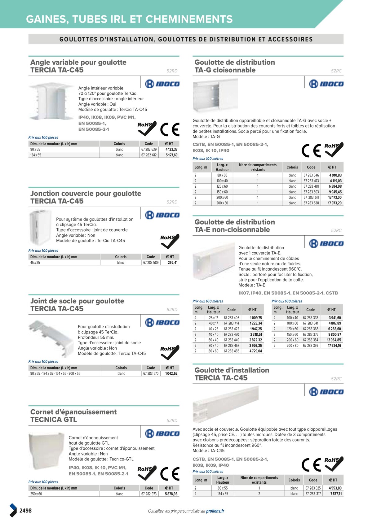 Catalogue PRO&DISPO L'OFFRE 100% STOCK DE PROLIANS, page 02500