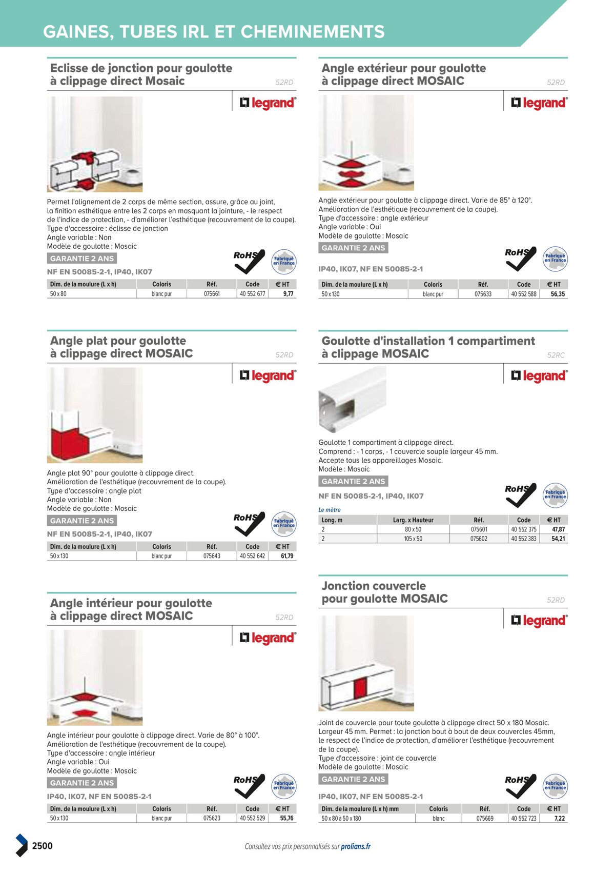 Catalogue PRO&DISPO L'OFFRE 100% STOCK DE PROLIANS, page 02502