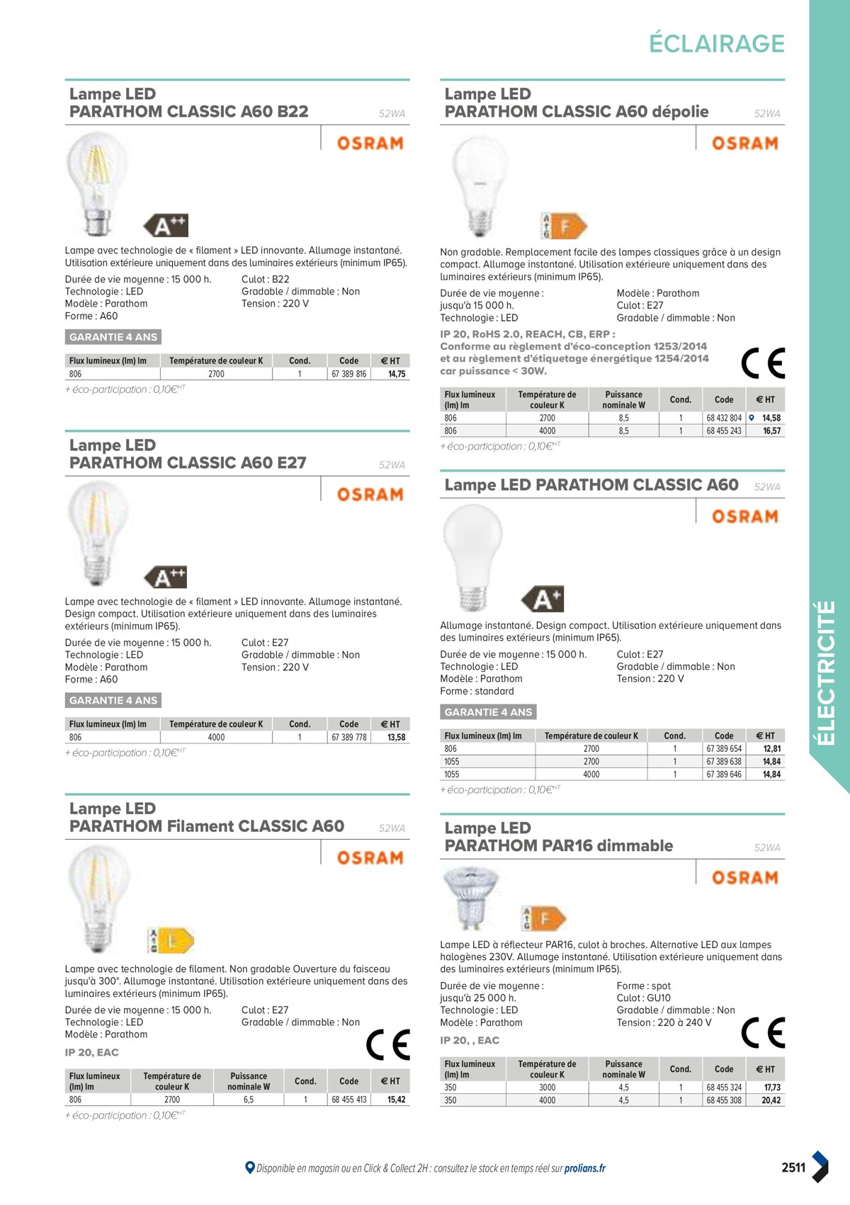 Catalogue PRO&DISPO L'OFFRE 100% STOCK DE PROLIANS, page 02513