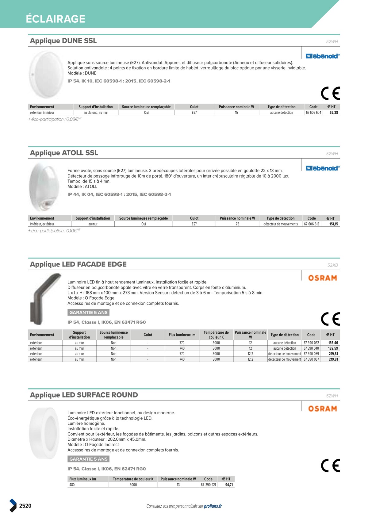 Catalogue PRO&DISPO L'OFFRE 100% STOCK DE PROLIANS, page 02522