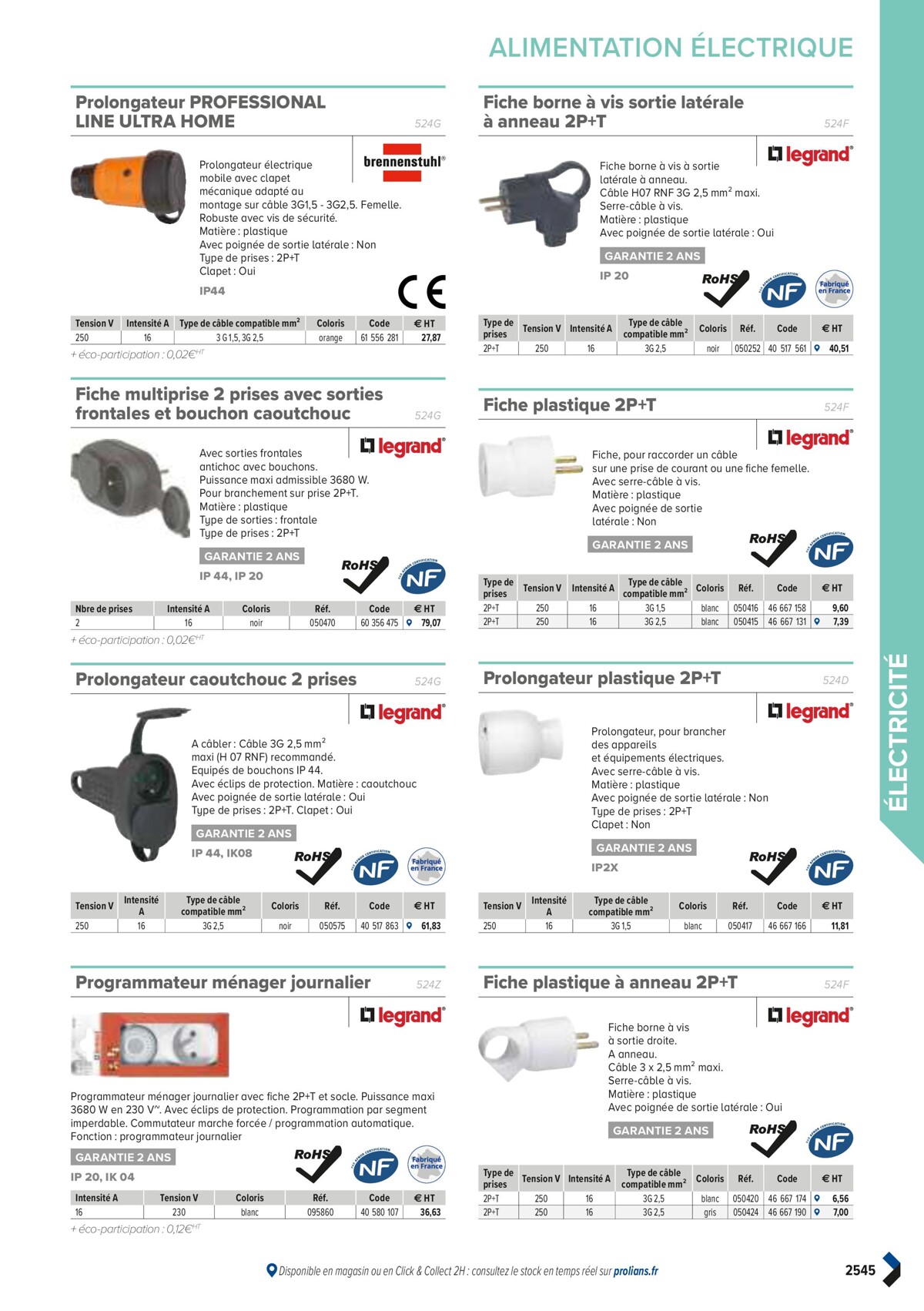 Catalogue PRO&DISPO L'OFFRE 100% STOCK DE PROLIANS, page 02547