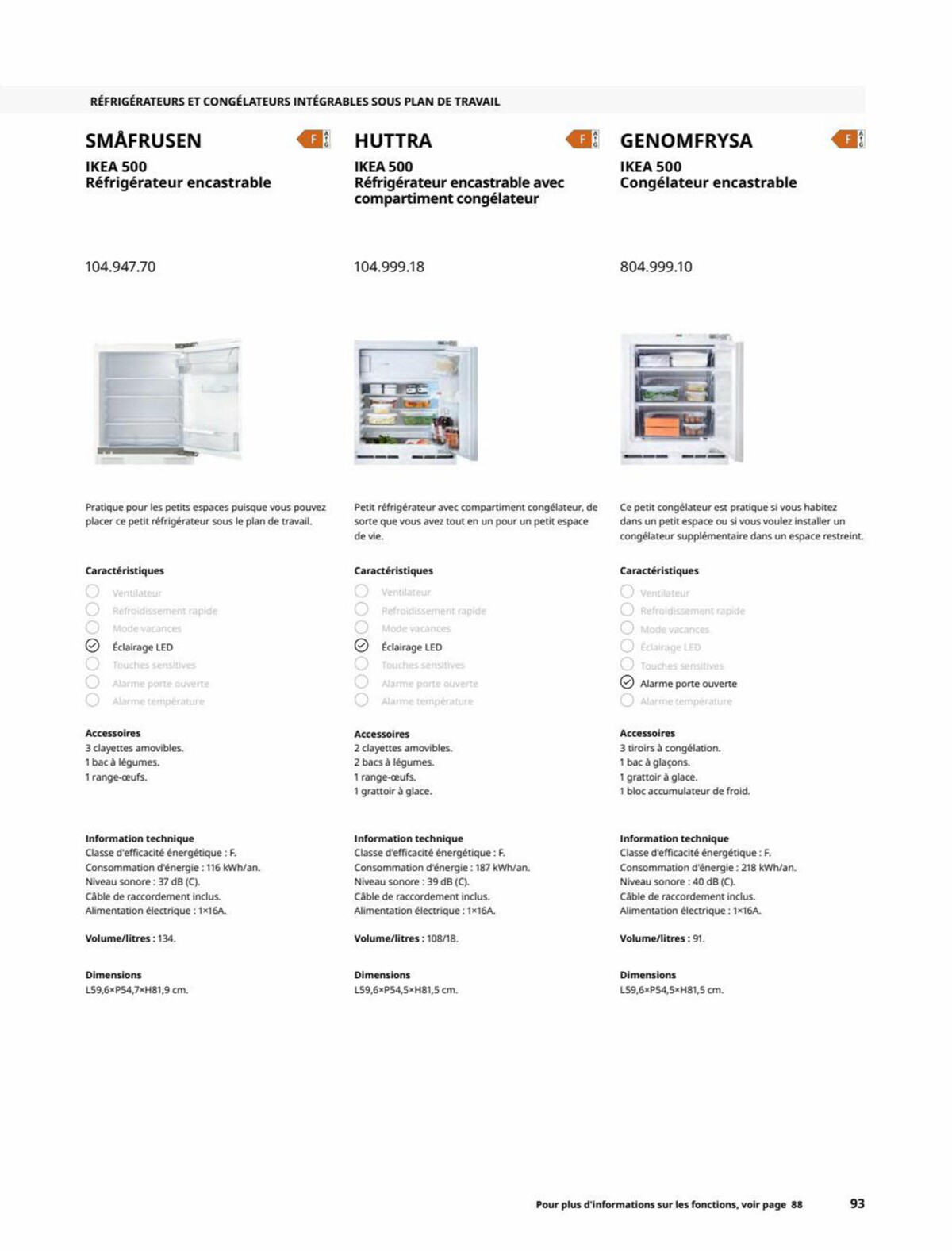 Catalogue IKEA Electromenager, page 00093