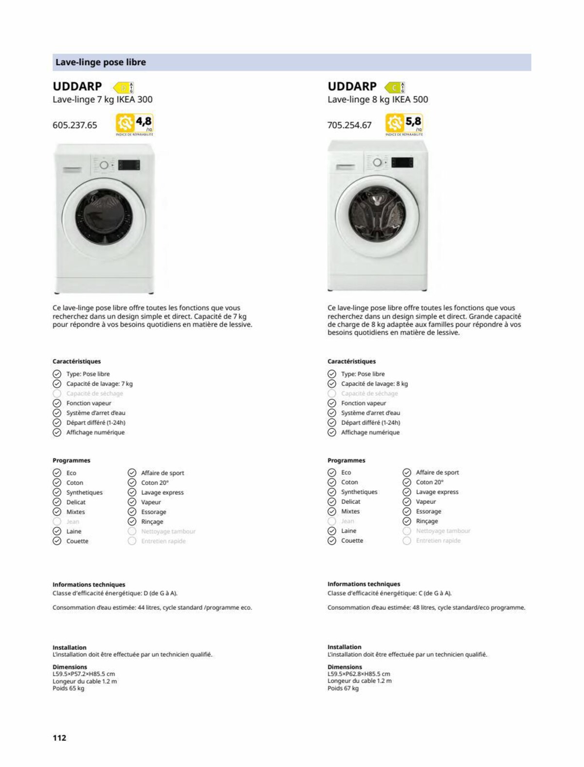Catalogue IKEA Electromenager, page 00112