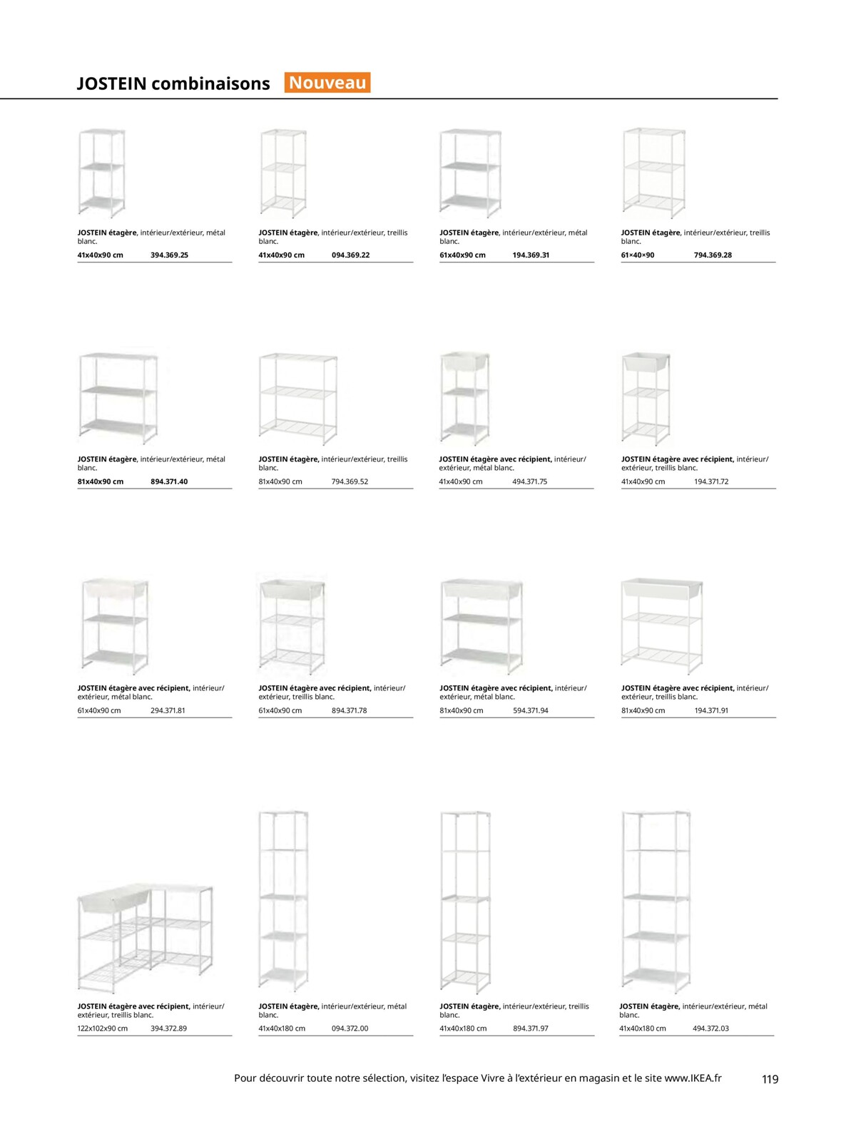 Catalogue Vivre à l'extérieur, page 00119