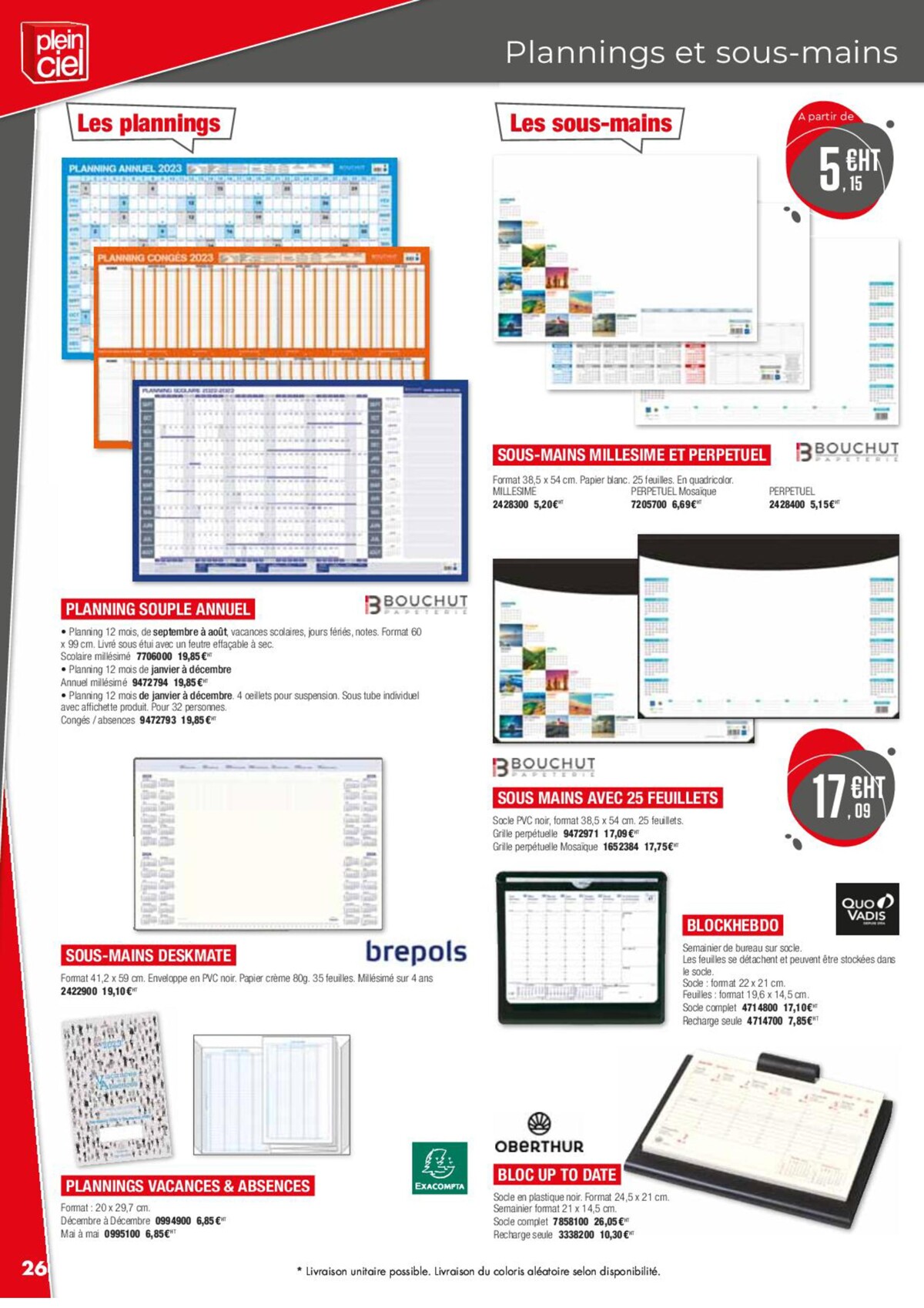 Catalogue Catalogue Agendas 2023 Plein Ciel, page 00026