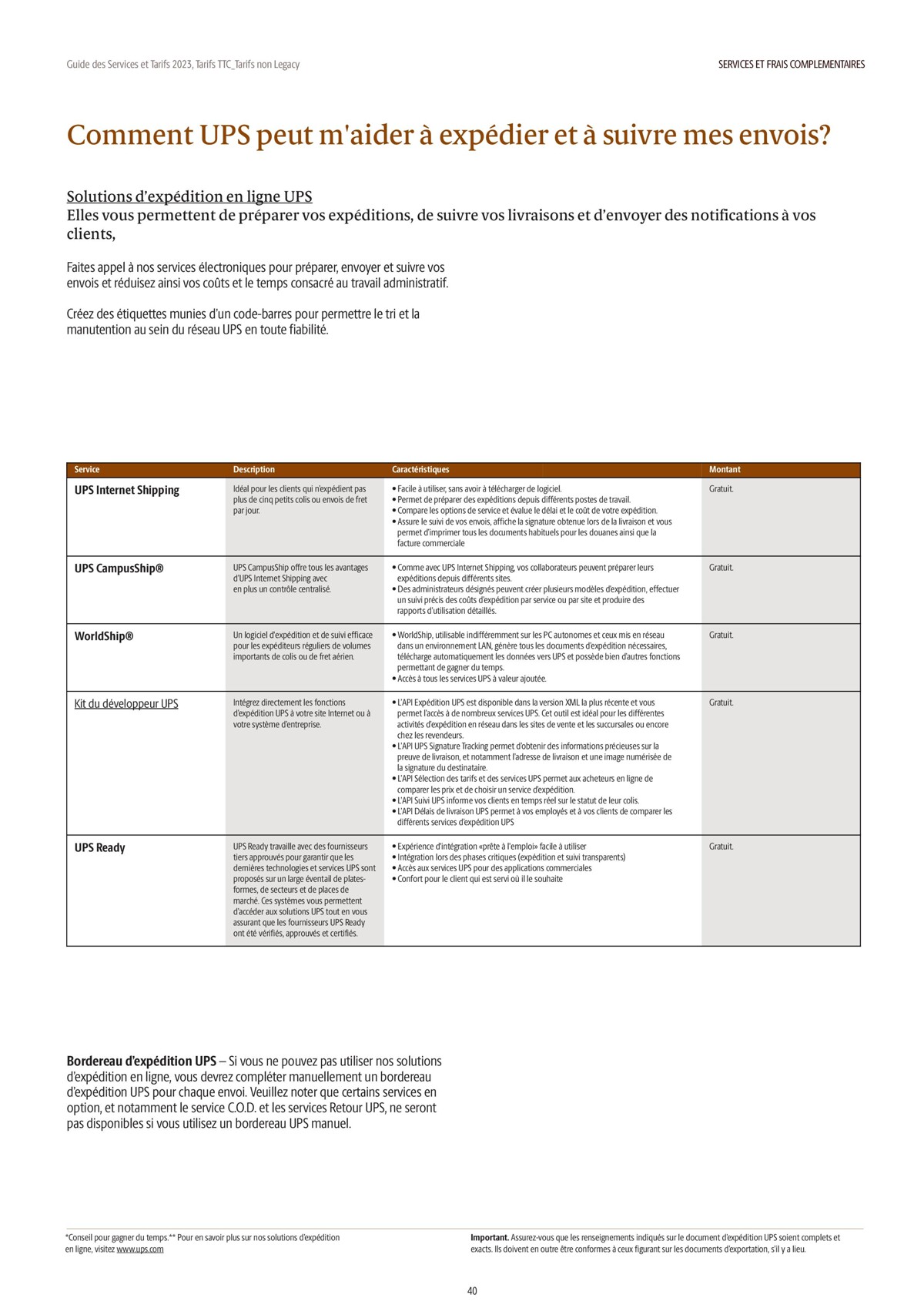 Catalogue Guide des Services et Tarifs 2023, page 00040