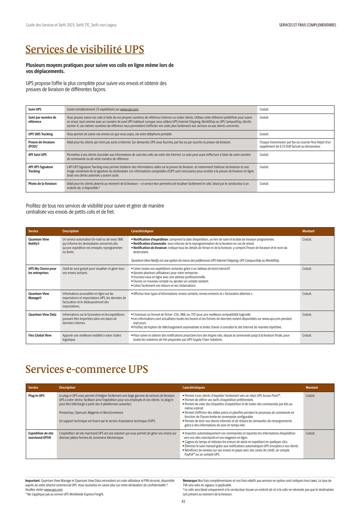 Catalogue Guide des Services et Tarifs 2023, page 00041