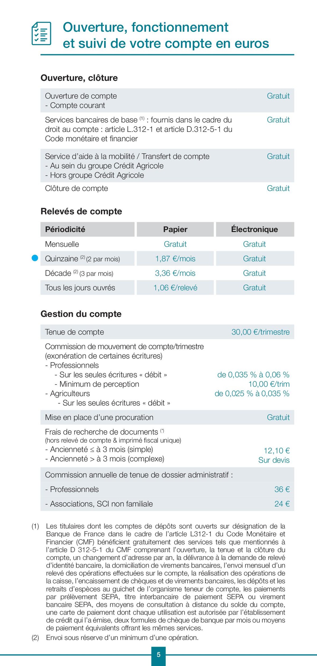 Catalogue Professionels / Vos Tarifs au Quotidien, page 00005