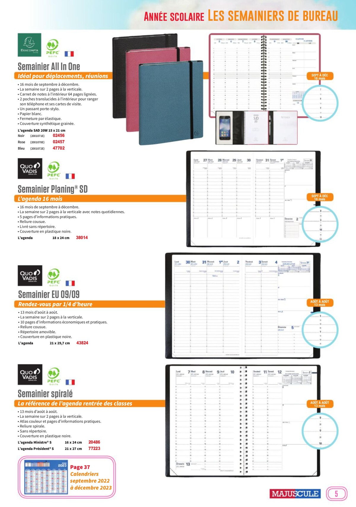 Catalogue Cata-agendas-majuscule-2023-sans-prix, page 00005