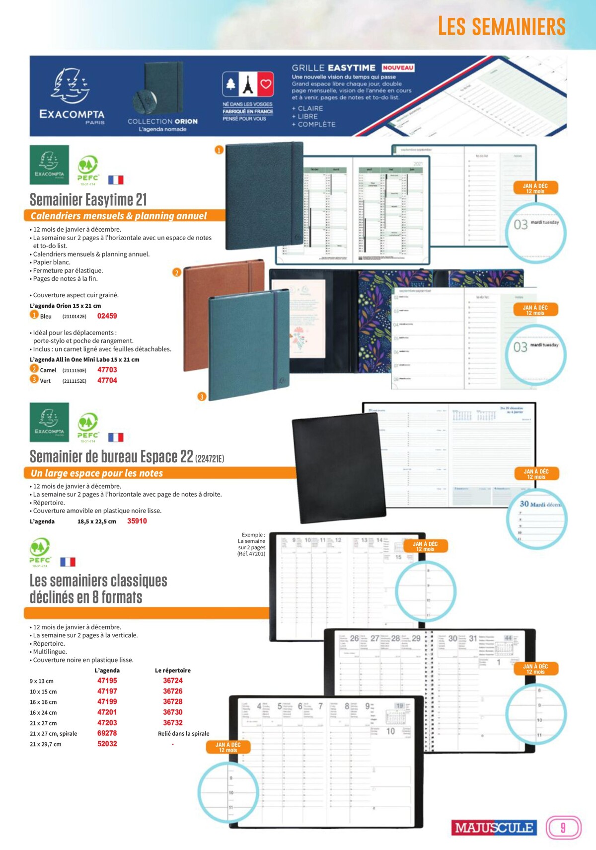 Catalogue Cata-agendas-majuscule-2023-sans-prix, page 00009