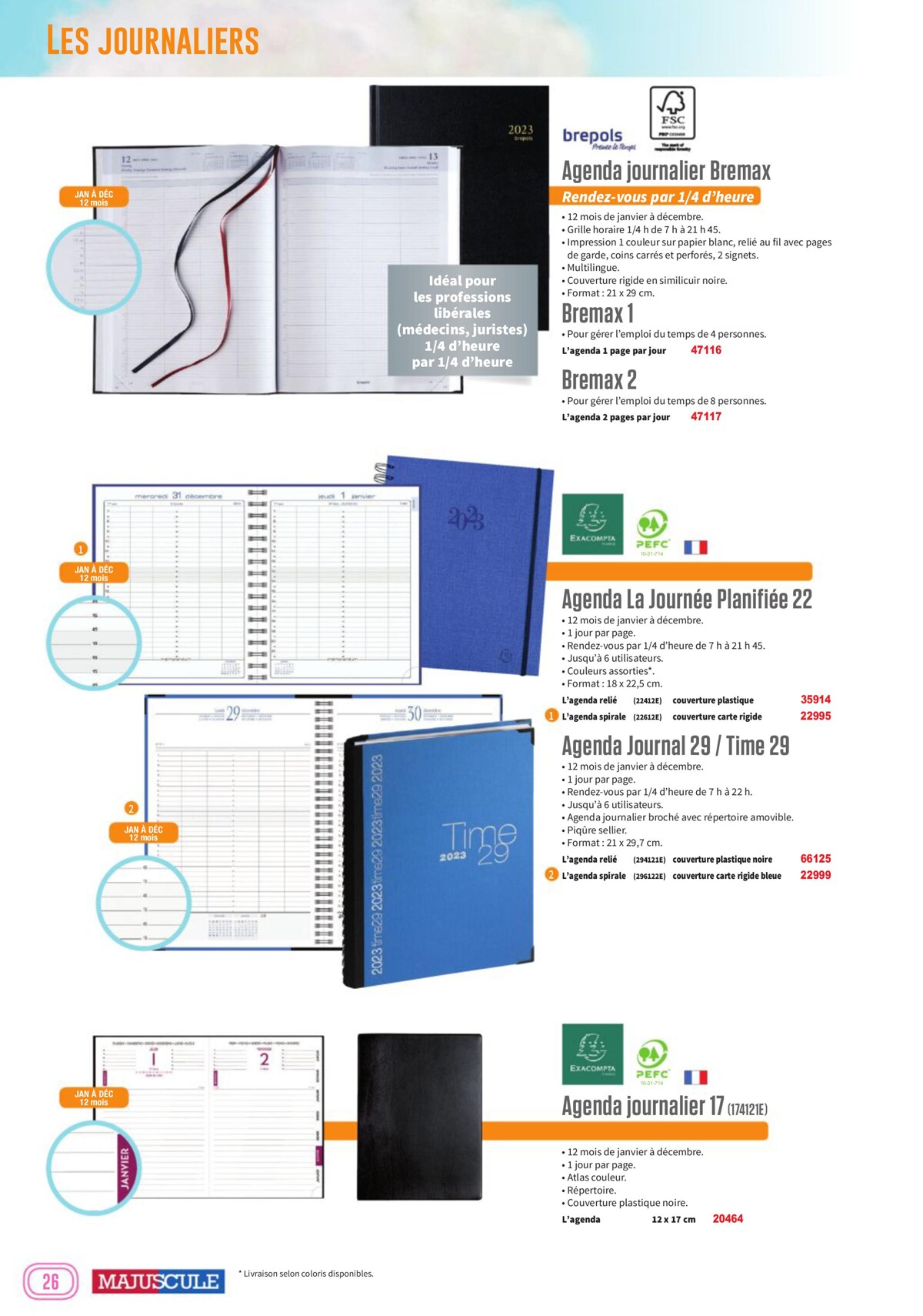 Catalogue Cata-agendas-majuscule-2023-sans-prix, page 00026