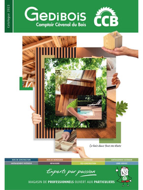 Catalogue Gédibois | Catalogue particuliers GEDIBOIS CCB 2023 | 02/05/2023 - 31/12/2023
