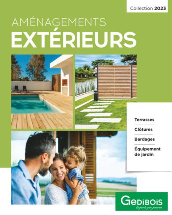 Catalogue Gédibois | AMÉNAGEMENTS EXTÉRIEURS 2023 | 02/05/2023 - 31/12/2023