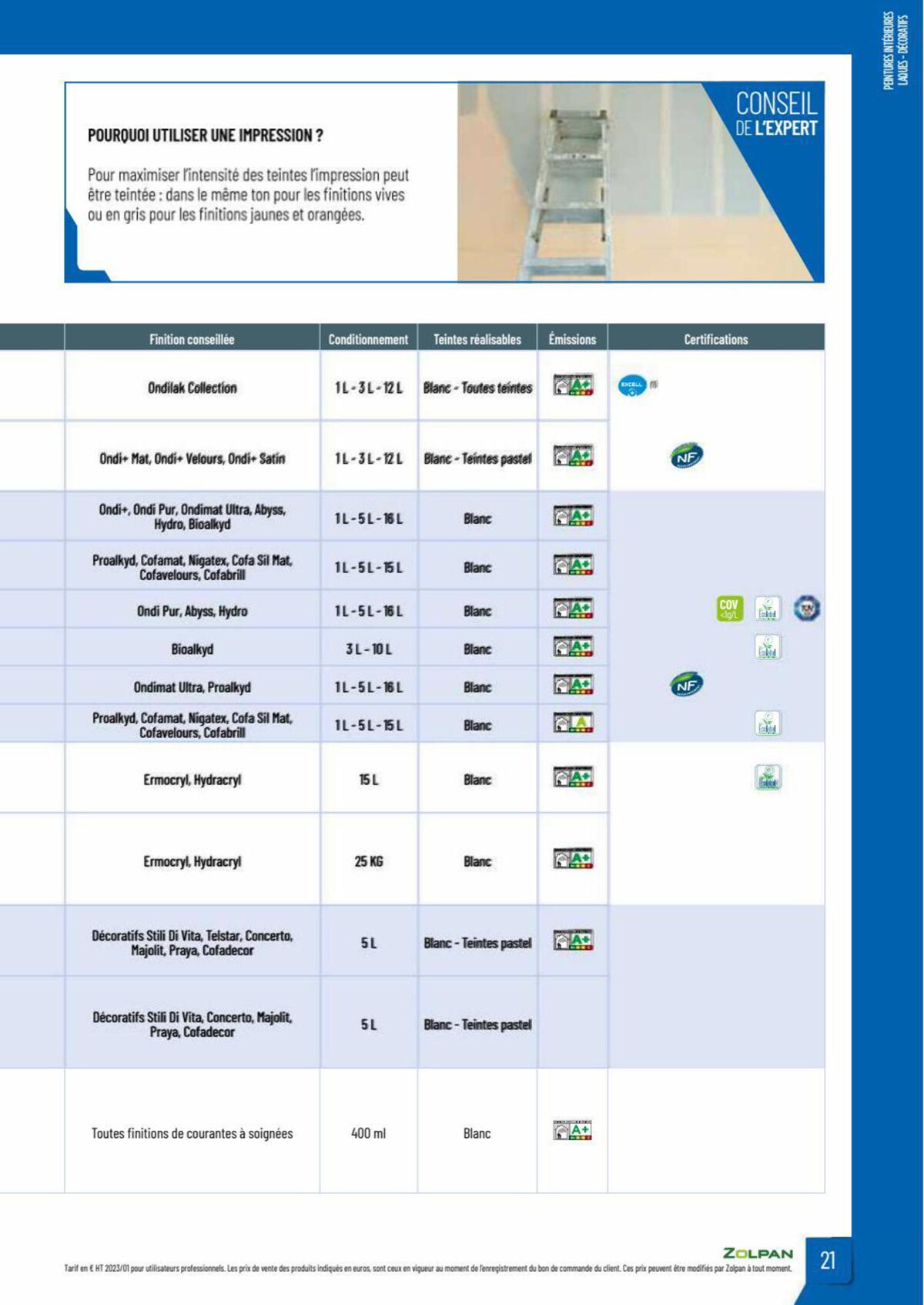 Catalogue Zolpan | Guide 2023, page 00021