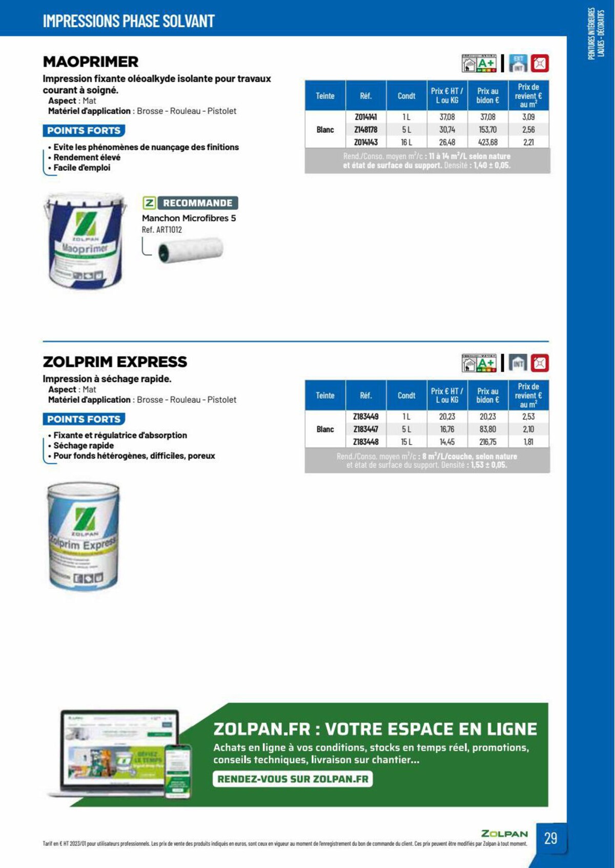 Catalogue Zolpan | Guide 2023, page 00029