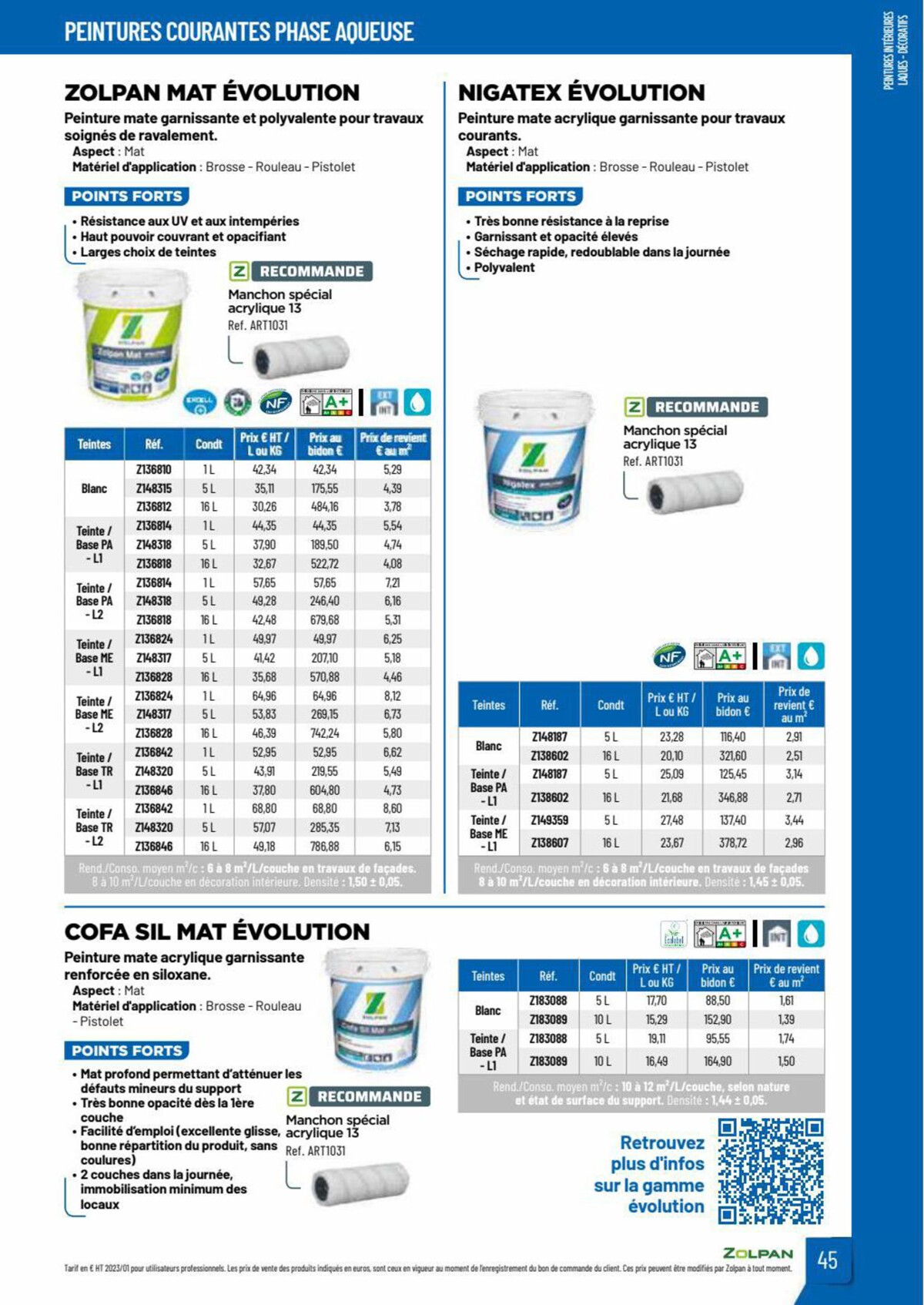 Catalogue Zolpan | Guide 2023, page 00045