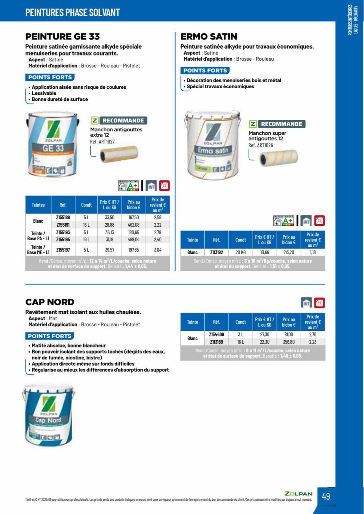 Catalogue Zolpan | Guide 2023, page 00049