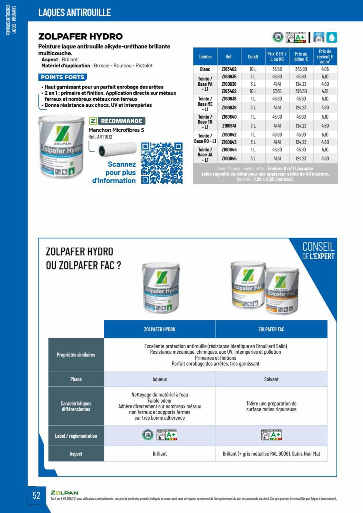 Catalogue Zolpan | Guide 2023, page 00052