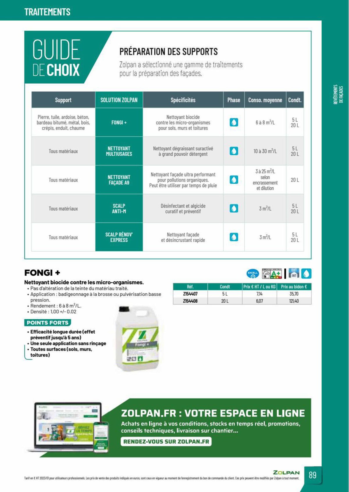 Catalogue Zolpan | Guide 2023, page 00089