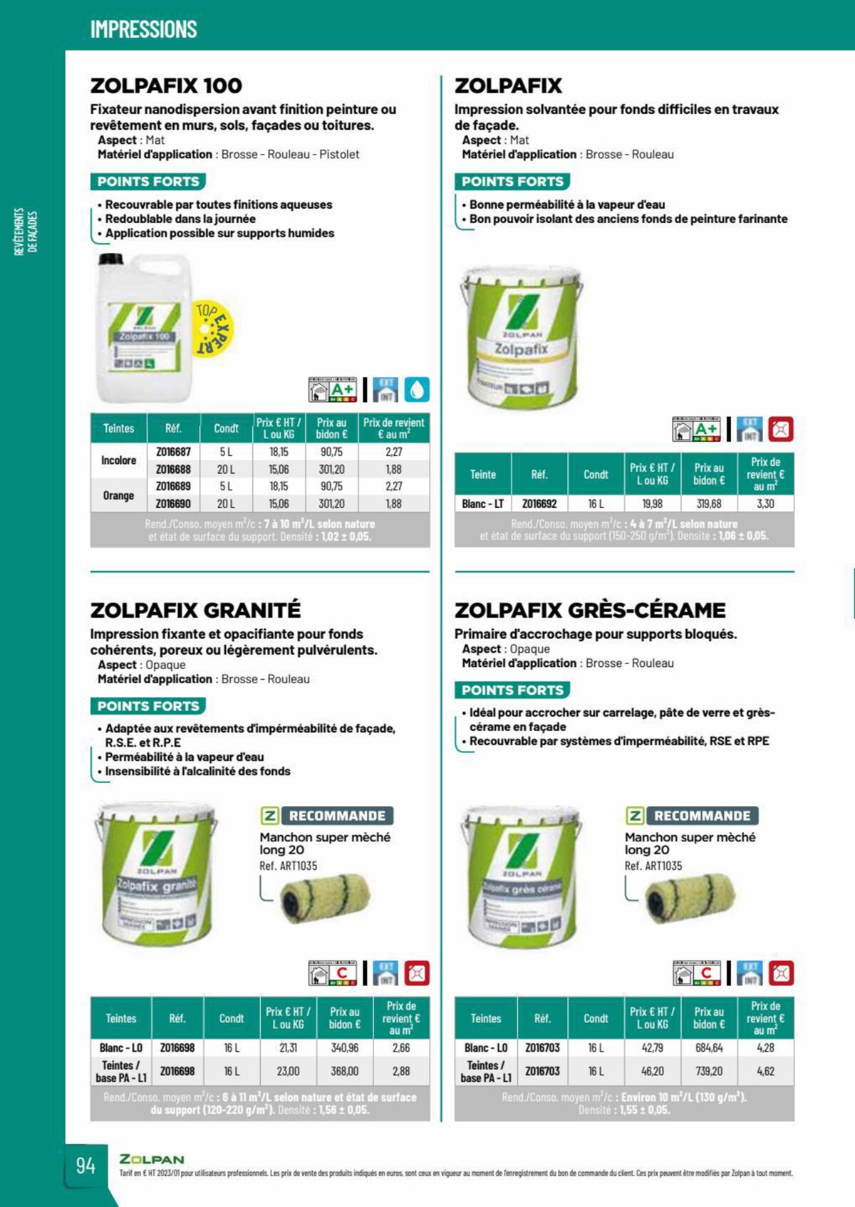 Catalogue Zolpan | Guide 2023, page 00094