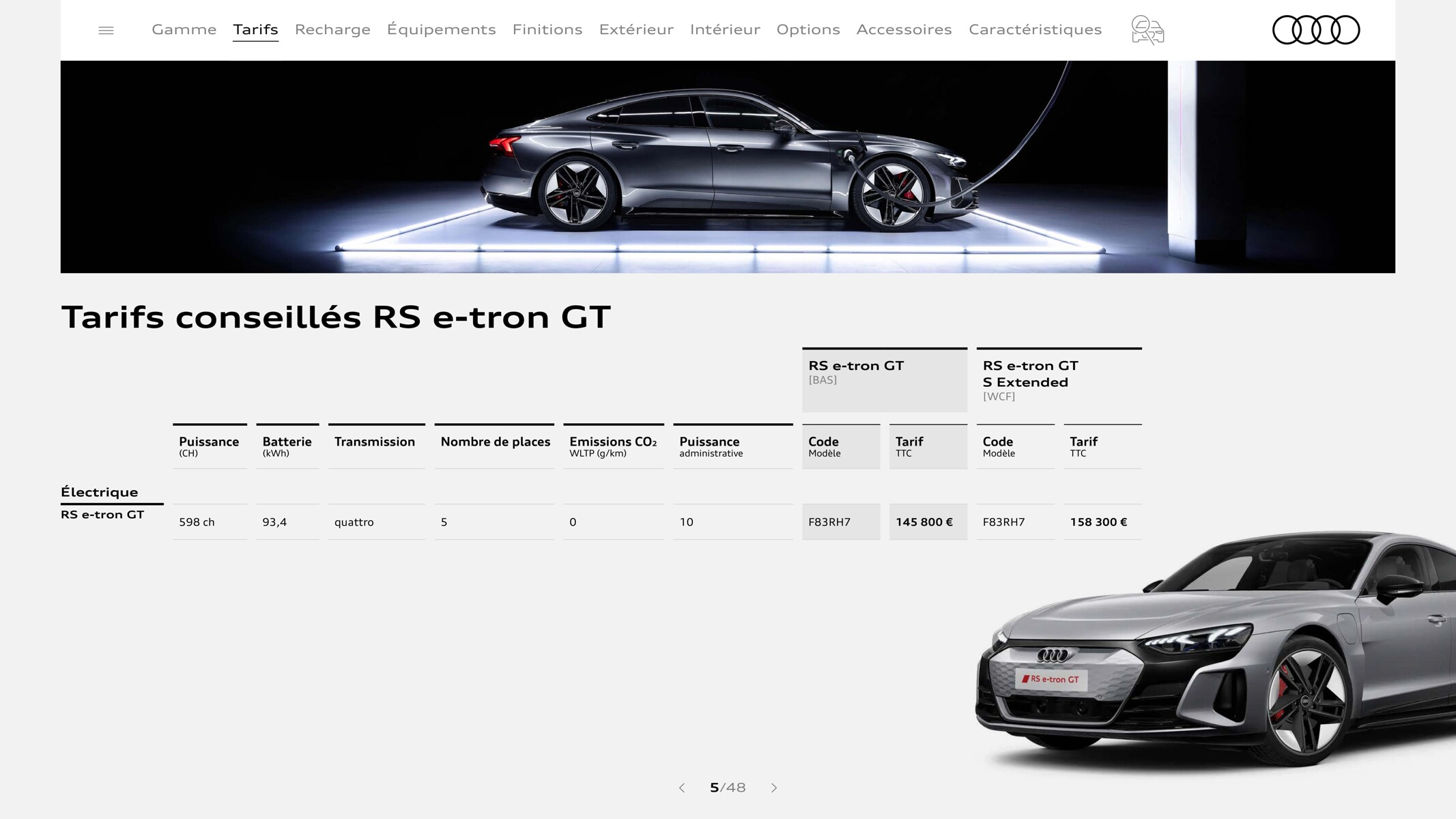 Catalogue RS e-tron GT-, page 00005